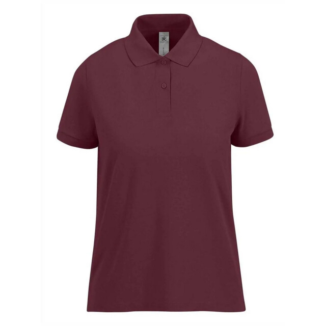B and C Dames my polo 180 shirt UTLT5670_burgundy large