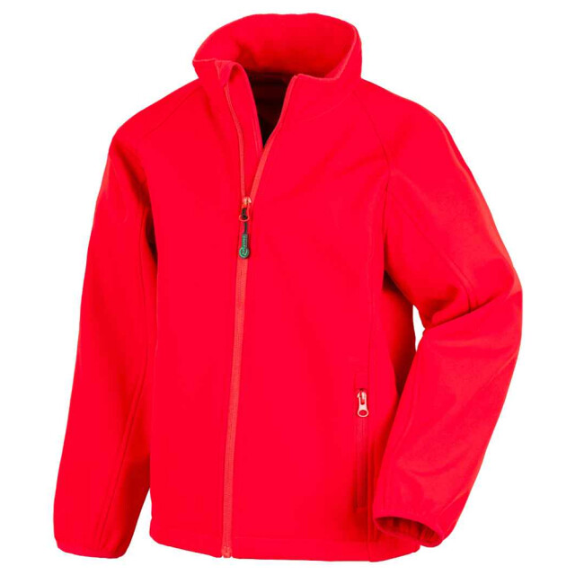 Result Kinder/kids 2-laags bedrukbaar soft shell-jack UTLT5977_red large