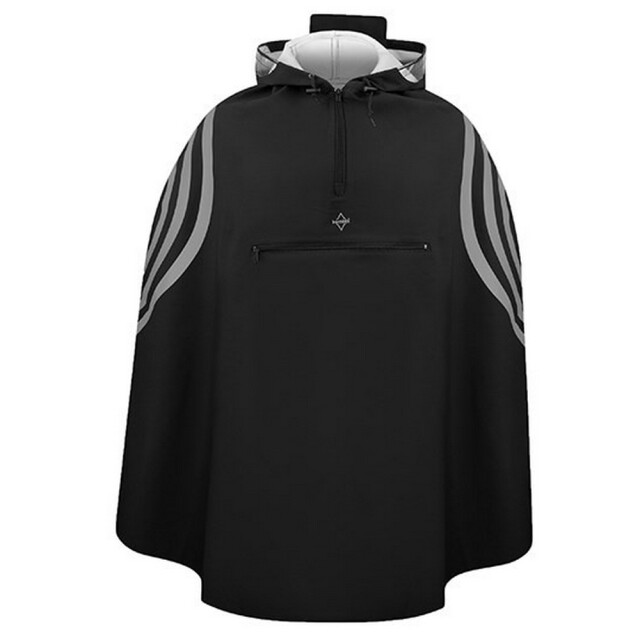 Korntex Unisex super premium rotterdam regenponcho voor volwassenen UTLT5680_black large