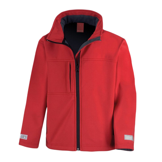 Result Kinder/kids klassiek soft shell jasje UTLT6096_red large