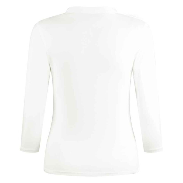 Kustom Kit Dames top met mandarijnkraag en 3/4 mouwen UTLT5973_white large