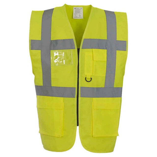 Yoko Unisex executive gerecycled hi-vis vest voor volwassenen UTLT6083_yellow large