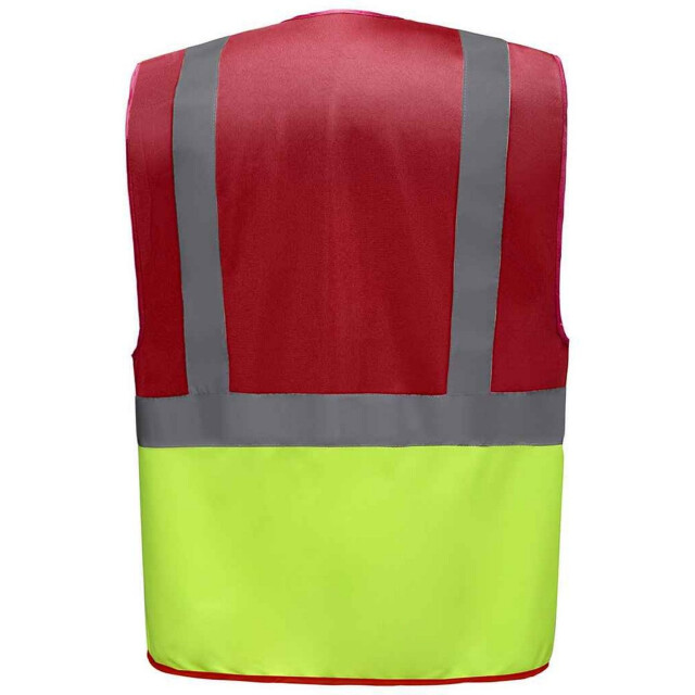 Yoko Unisex executive gerecycled hi-vis vest voor volwassenen UTLT6083_redyellow large