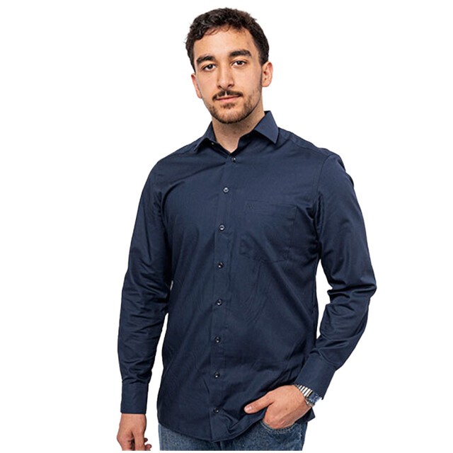 Marvelis Heren modern shirt met lange mouwen UTLT6123_navy large