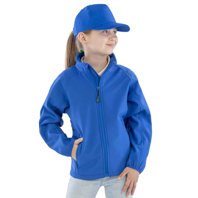 Result Kinder/kids 2-laags bedrukbaar soft shell-jack UTLT5977_royalblue large