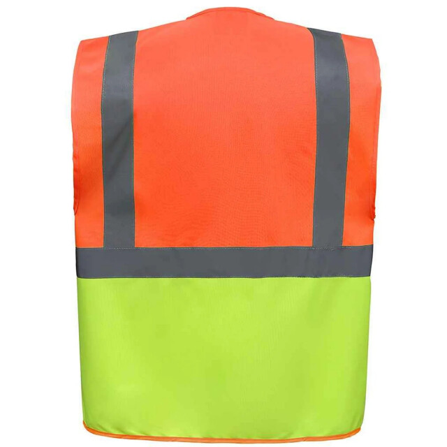 Yoko Unisex executive gerecycled hi-vis vest voor volwassenen UTLT6083_orangeyellow large