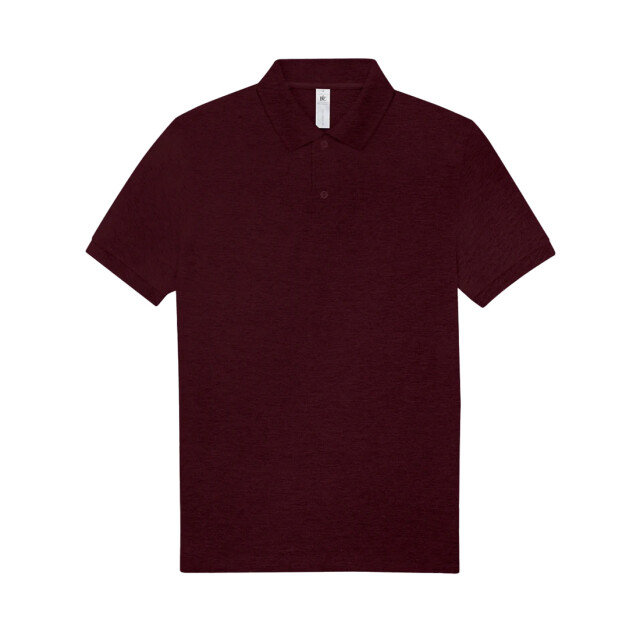 B and C Heren my polo 210 shirt UTLT6163_heatherburgundy large