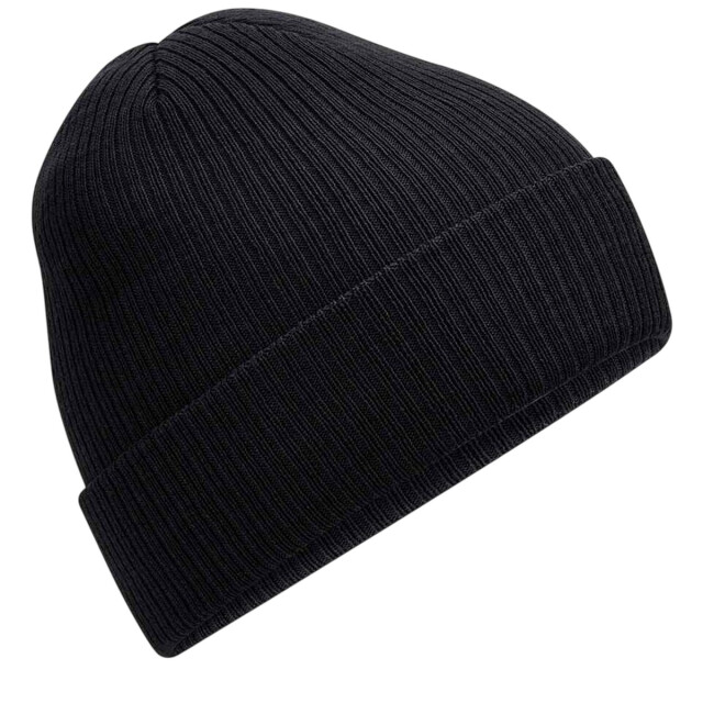 Beechfield Geribde muts polylana UTLT934_black large
