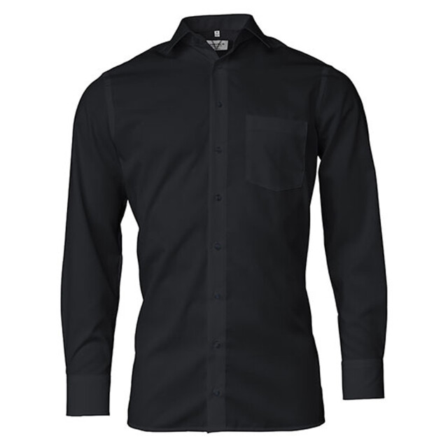 Marvelis Heren modern shirt met lange mouwen UTLT6123_black large