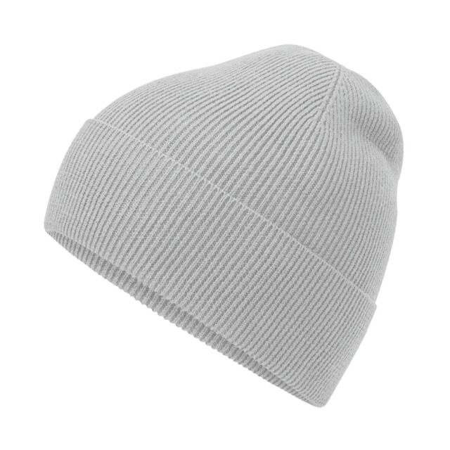 Beechfield Fijn gebreide muts van biologisch katoen UTLT930_lightgrey large