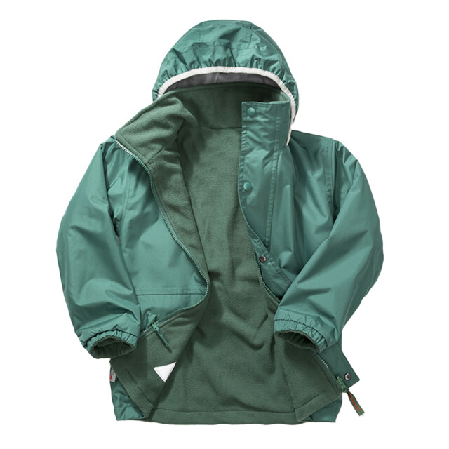 Result Kinder/kinder stormdri 4000 omkeerbaar fleecejack UTLT6166_bottlegreen large