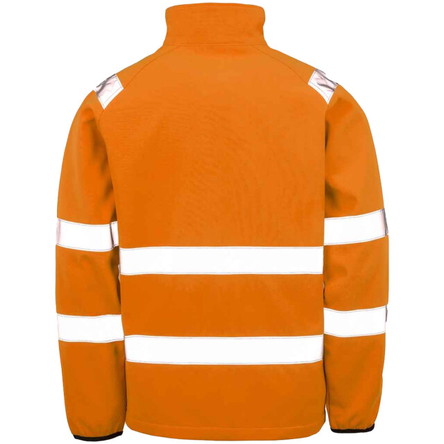 Result Heren bedrukbare veiligheidssoft shell jas UTLT6168_fluorescentyellowblack large