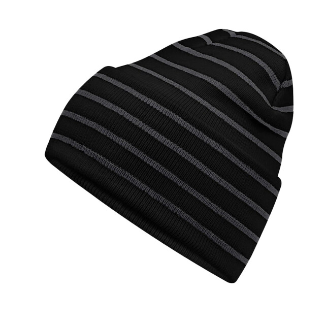 Beechfield Originele gestreepte muts UTLT929_black large