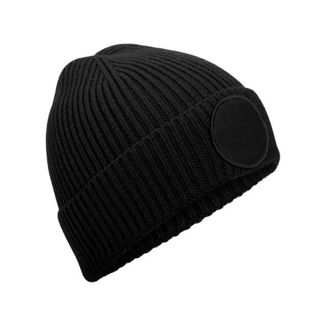 Beechfield Circulaire patch beanie UTLT940_black large