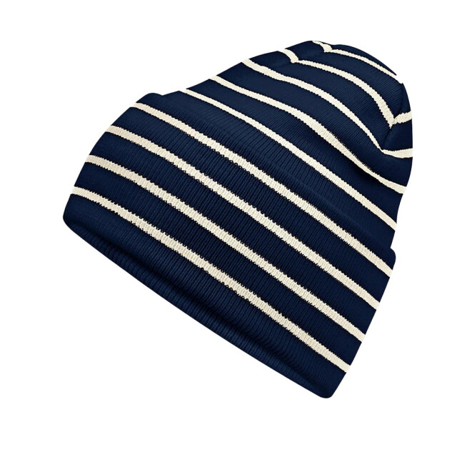 Beechfield Originele gestreepte muts UTLT929_frenchnavy large
