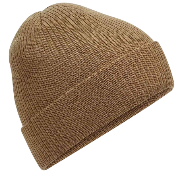 Beechfield Geribde muts polylana UTLT934_biscuit large