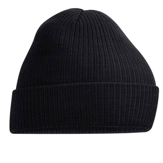 Beechfield Geribde muts polylana UTLT934_black large