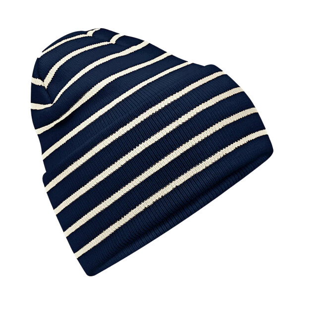 Beechfield Originele gestreepte muts UTLT929_frenchnavy large
