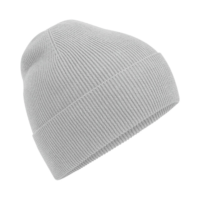 Beechfield Fijn gebreide muts van biologisch katoen UTLT930_lightgrey large