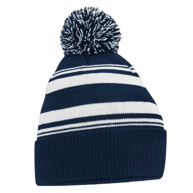 Beechfield Gestreepte muts UTLT937_frenchnavy large