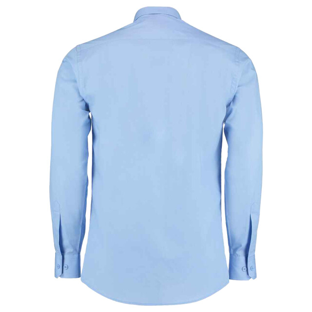 Kustom Kit Heren poplin getailleerd overhemd met lange mouwen UTLT5407_lightblue large