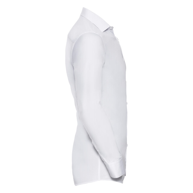 Russell Athletic Heren ultimate stretch fitted overhemd met lange mouwen UTLT5566_white large