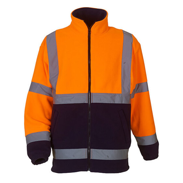 Yoko Heren hi-vis fleecejack UTLT5498_hivisorangenavy large