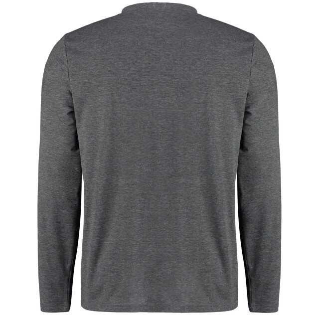 Kustom Kit Heren fashion fit superwash 60c t-shirt met lange mouwen UTLT5262_darkgreymarl large