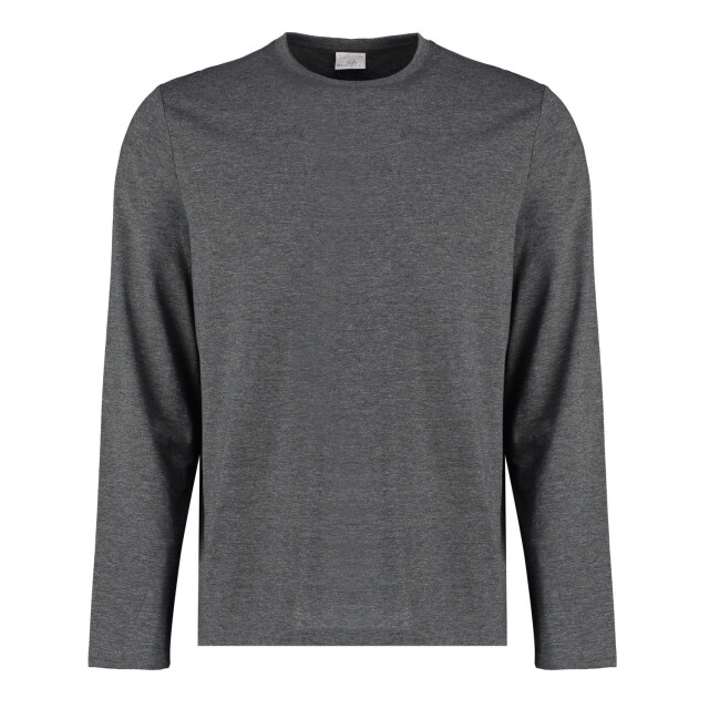 Kustom Kit Heren fashion fit superwash 60c t-shirt met lange mouwen UTLT5262_darkgreymarl large