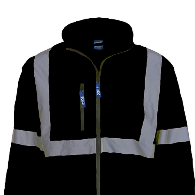 Yoko Unisex 2 band hi-vis soft shell jas voor volwassenen UTLT5558_black large