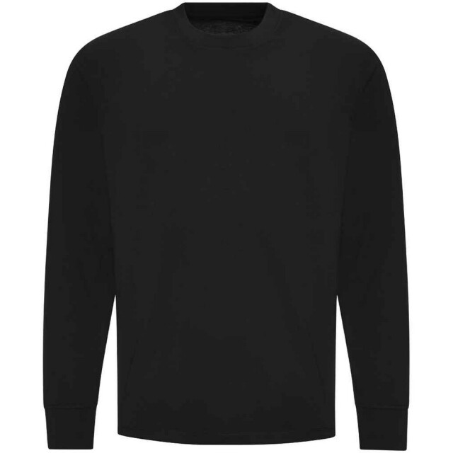 Awdis Dames 100 oversized t-shirt met lange mouwen UTLT4483_deepblack large