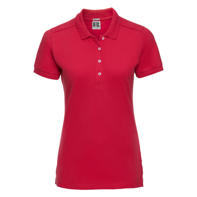 Russell Athletic Dames stretch fitted poloshirt UTLT4619_classicred large