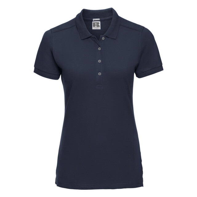 Russell Athletic Dames stretch fitted poloshirt UTLT4619_frenchnavy large