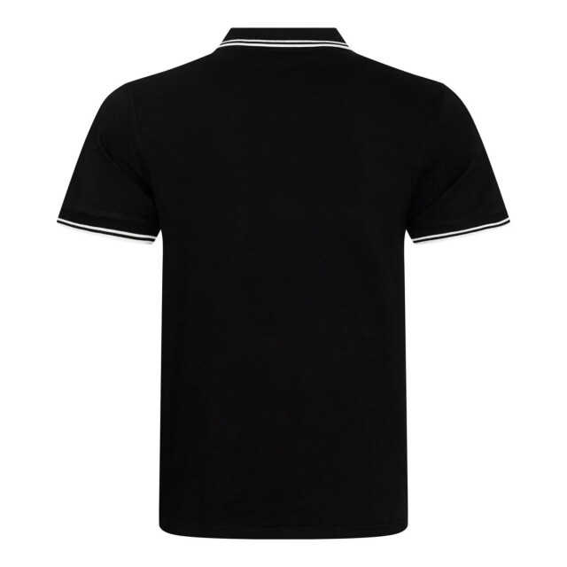 Awdis Heren gestipt stretch poloshirt UTLT3823_blackwhite large