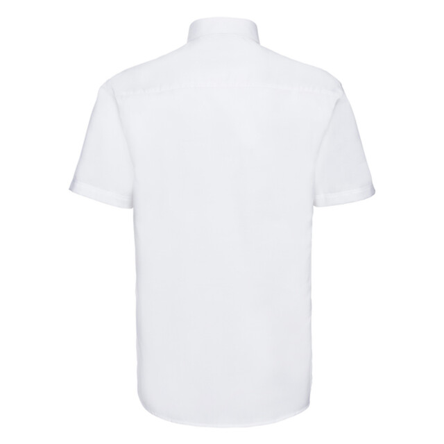 Russell Athletic Heren klassiek effen oxford overhemd met korte mouwen UTLT4622_white large