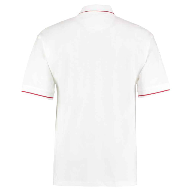 Kustom Kit Heren st mellion klassiek poloshirt UTLT3983_whitebrightred large