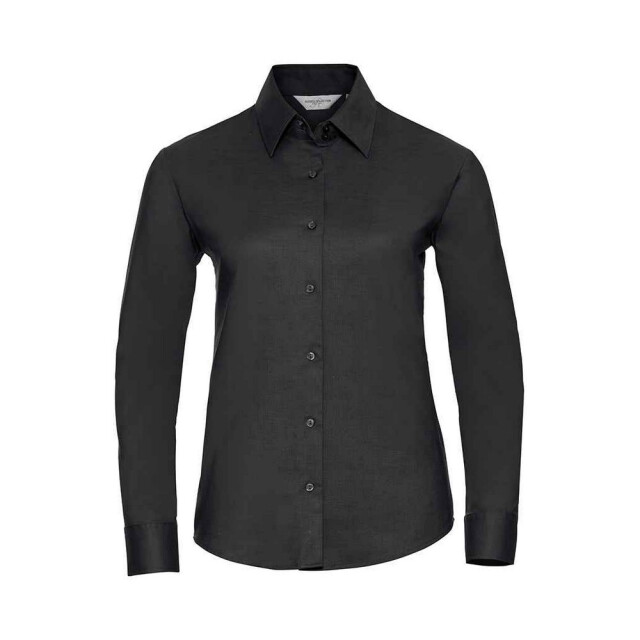 Russell Athletic Dames klassiek oxford overhemd met lange mouwen UTLT3661_black large