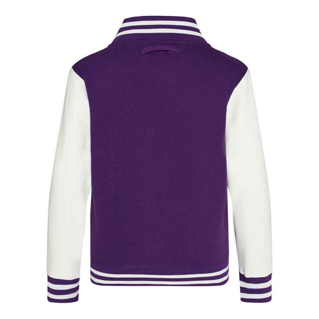 Awdis Varsity jas met contraststrepen voor kinderen UTLT3260_purplewhite large