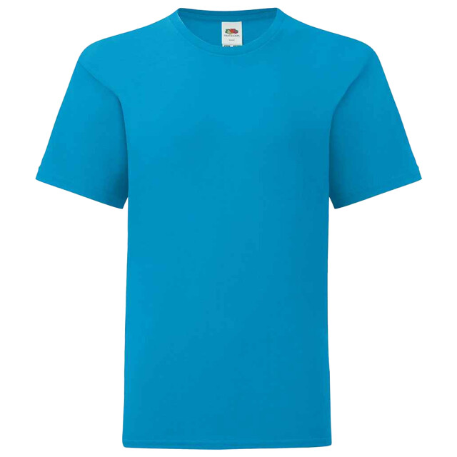 Fruit of the Loom Kinderen/kinderen iconisch t-shirt UTLT3179_azureblue large
