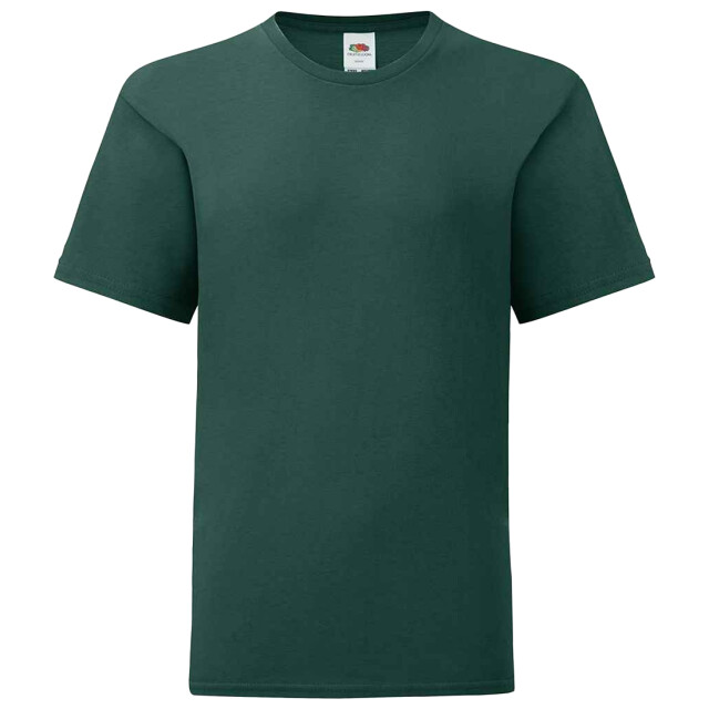 Fruit of the Loom Kinderen/kinderen iconisch t-shirt UTLT3179_forestgreen large