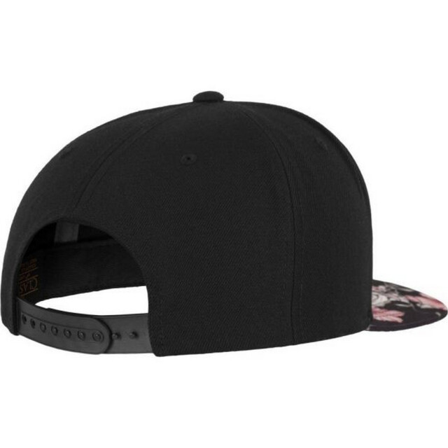 Flexfit Klassieke pro-stijl bloemen snapback cap UTLT3223_blackred large