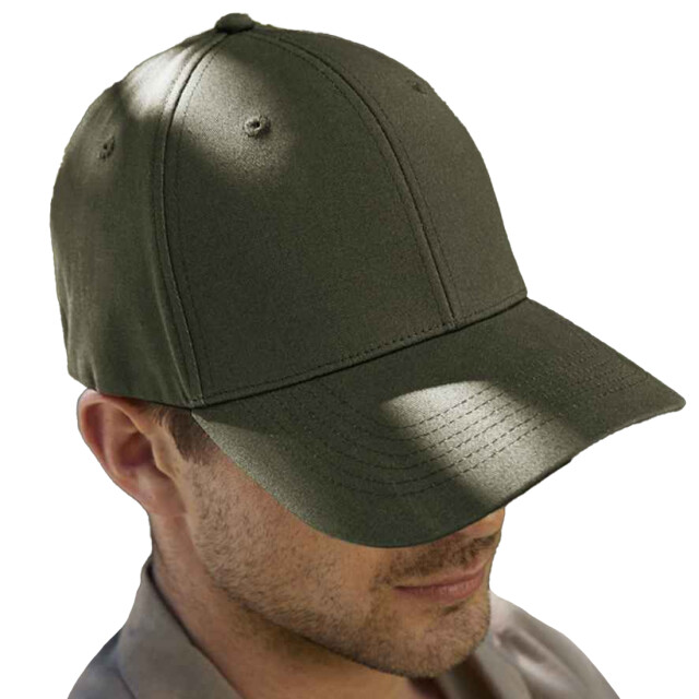 Beechfield Earthaware organic cotton stretch cap UTLT3214_olivegreen large