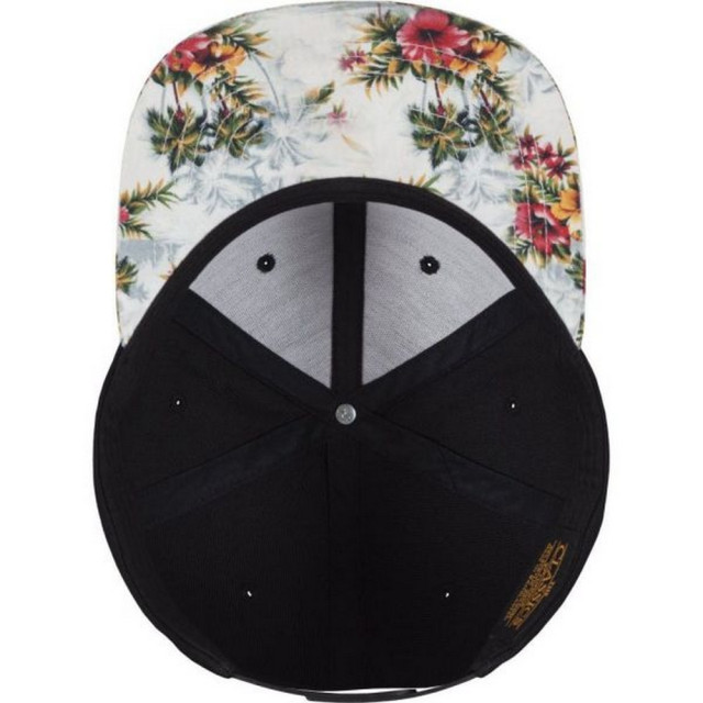 Flexfit Klassieke pro-stijl bloemen snapback cap UTLT3223_blackmint large