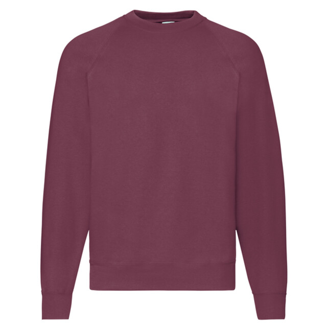 Fruit of the Loom Uniseks klassiek raglan sweatshirt voor volwassenen UTLT2391_burgundy large