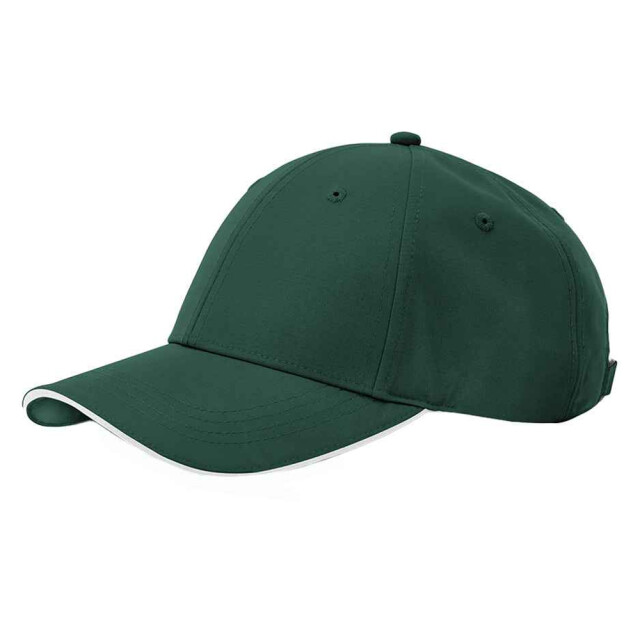 Beechfield Team sport-tech cap UTLT3114_bottlegreenwhite large
