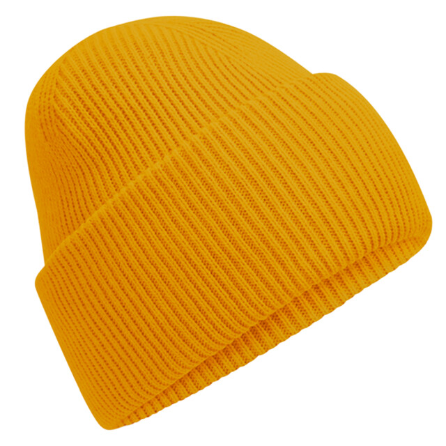 Beechfield Klassieke, diep gebreide muts UTLT2405_mustard large