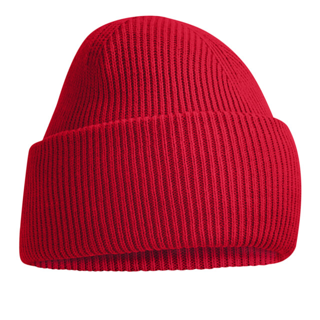Beechfield Klassieke, diep gebreide muts UTLT2405_classicred large