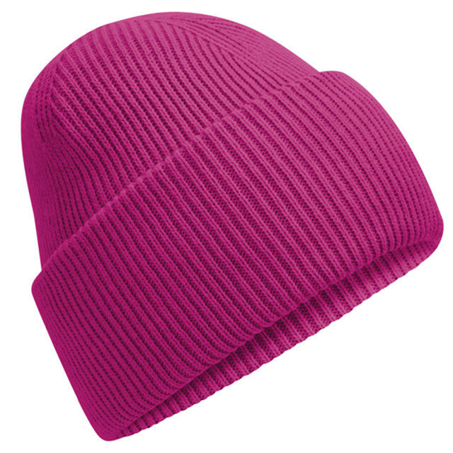 Beechfield Klassieke, diep gebreide muts UTLT2405_festivalfuchsia large