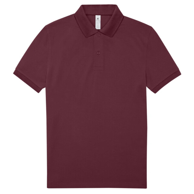 B and C Heren my polo 180 shirt UTLT2378_burgundy large