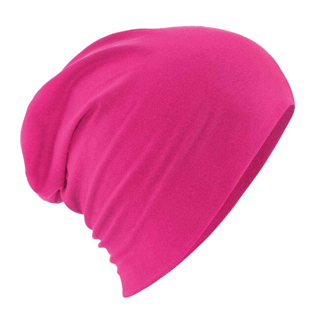 Beechfield Hemsedal slouch katoenen muts UTLT2328_fuchsia large